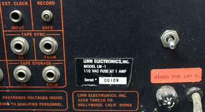 Linn-LM-1 Drum Computer (low tom n/w)